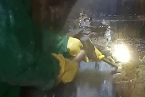红河消防水池堵漏施工视频