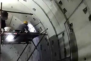 红河地铁堵漏现场视频
